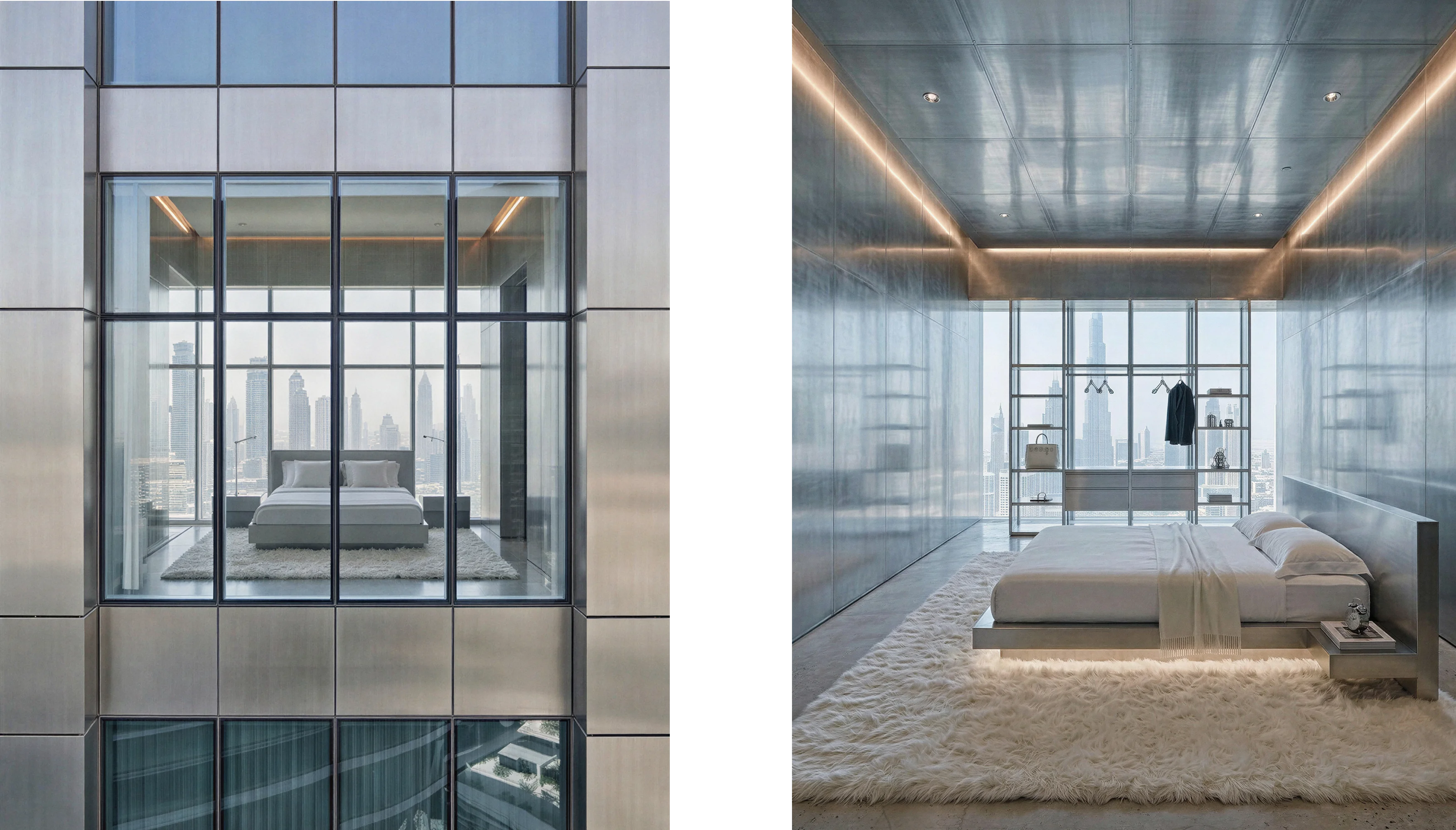 Penthouse Downtown Dubai — Bedroom interior by Studio By Three
